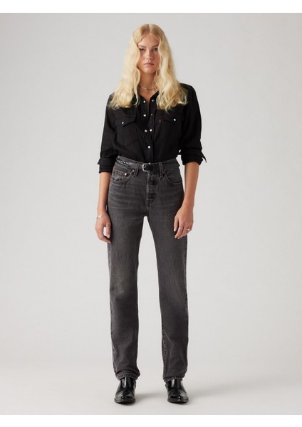 501® Kadın Siyah Jean Kot Pantolon 12501-0556