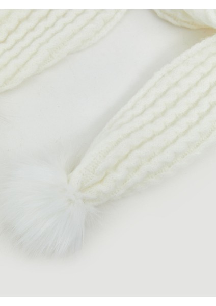 Yeni Sezon Ponpon Detaylı Kız Çocuk Atkı fiyatları