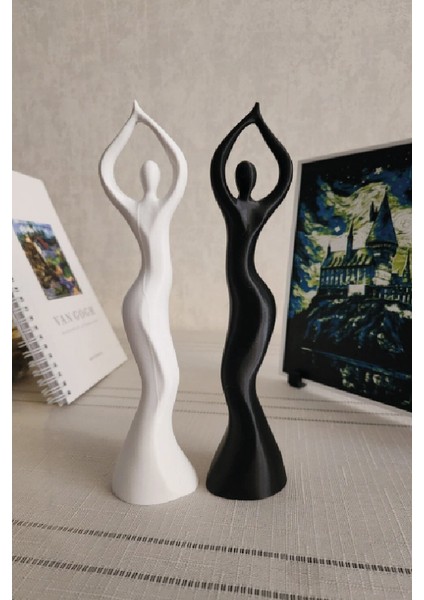 Dans Eden Kadın Heykel Takımı Iskandinav Tarzı Biblo Heykel Figür (2 Adet Gönderilir) indirimleri