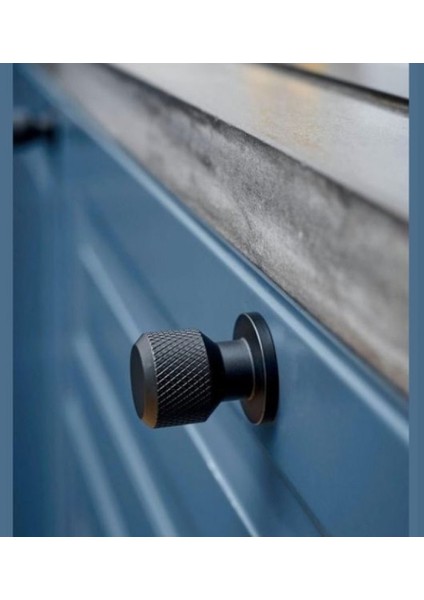 Furnıpart Denmark, Manor Round Siyah Dolap, Çekmece Kulbu