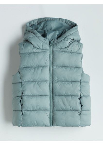 Yeni Sezon Kapüşonlu Kız Çocuk Şişme Yelek