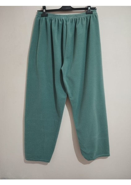 Kışlık, Çok Kalın, Standart Beden, Unisex, Düz Paça Traşlı Polar, Pantolon