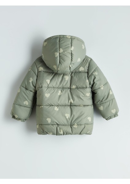 Yeni Sezon Kapüşonlu Uzun Kollu Kız Çocuk Şişme Mont fiyatları