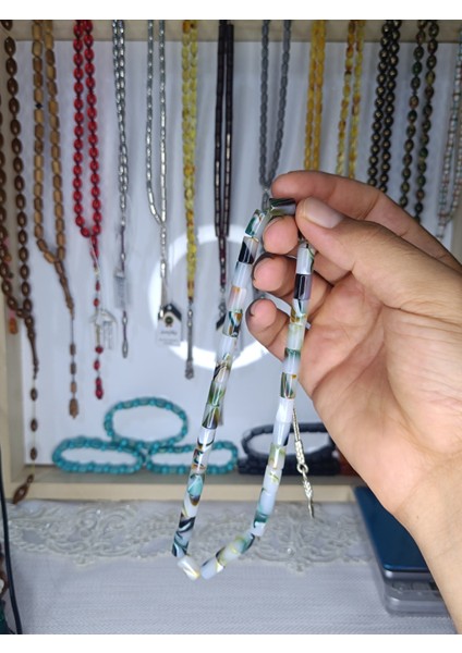 Renk Cümbüşü Kesme Ateş Kehribarı Tesbihler fiyatları