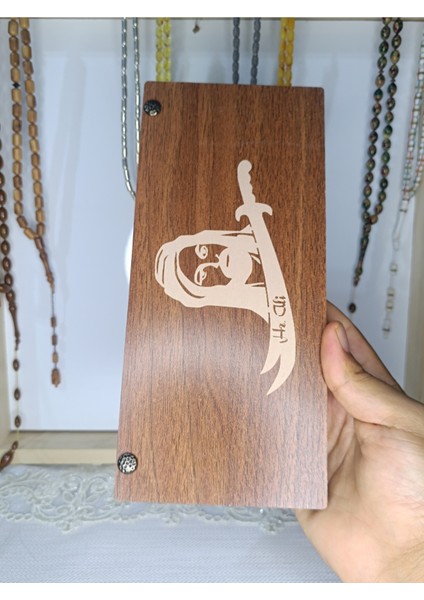 Hz. Ali Özel Ahşap Kutusunda Katalin Tesbih