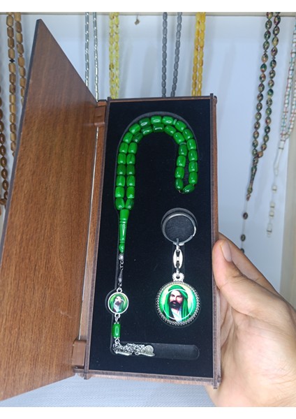 Hz. Ali Özel Ahşap Kutusunda Katalin Tesbih fiyatları