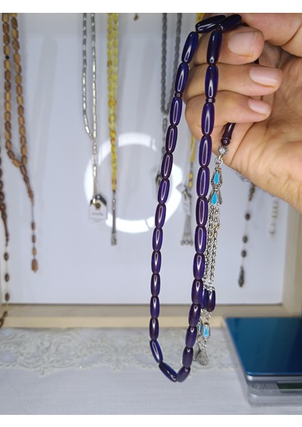 Parlament Mavisi Ateş Kehribar Tesbih fiyatları