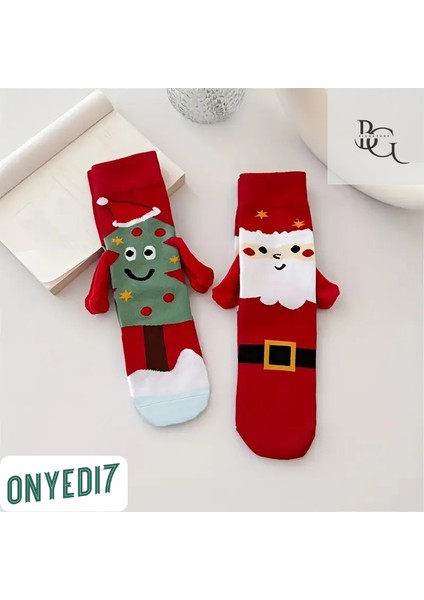 Mıknatıslı Noel Çorap 2’li Paket | Noel Baba & Gülen Çam Ağacı fiyatları