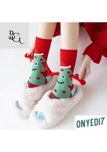 Mıknatıslı Noel Çorap 2’li Paket | Noel Baba & Gülen Çam Ağacı fırsatları