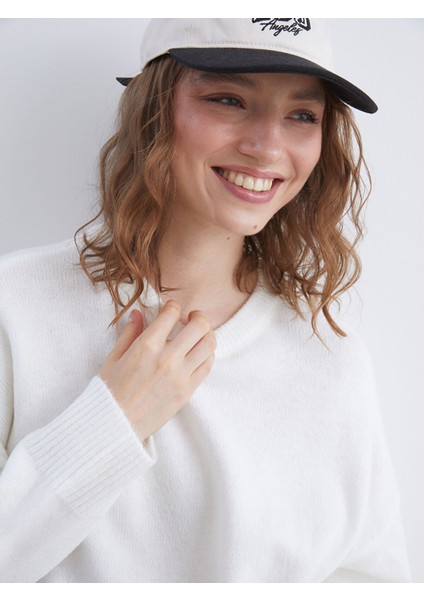 Yeni Sezon Bisiklet Yaka Oversize Kadın Triko Kazak