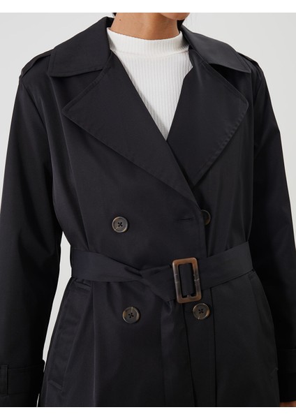 Yeni Sezon Kruvaze Yaka Kadın Trençkot indirimleri