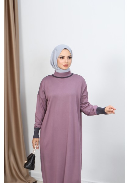 Çift Renk Merserize Elbise modelleri