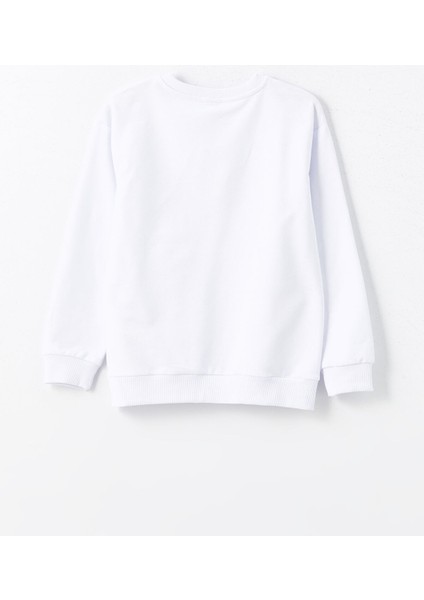 Yeni Sezon Bisiklet Yaka Kız Çocuk Sweatshirt fırsatları