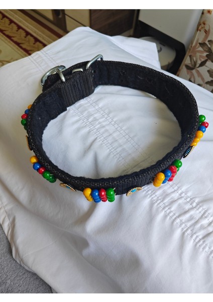 Palaska Geniş Köpek Tasması Boncuklu modelleri