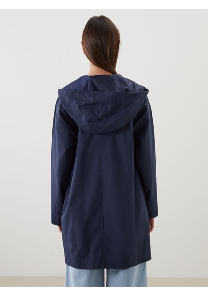 Yeni Sezon Kadın Kapüşonlu Düz Yağmurluk indirimleri