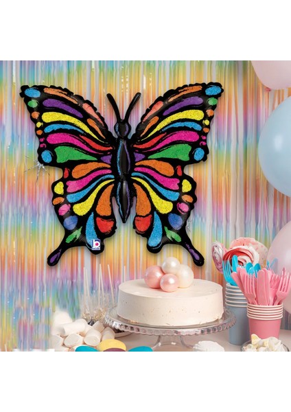 Pop Art Butterfly Supertrend Folyo Balon 33"