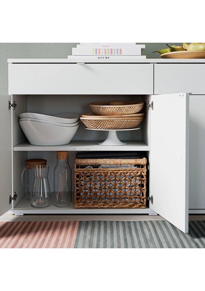 Vihals Kapaklı Dolap Beyaz 140 x 37 x 75 Cm fırsatları
