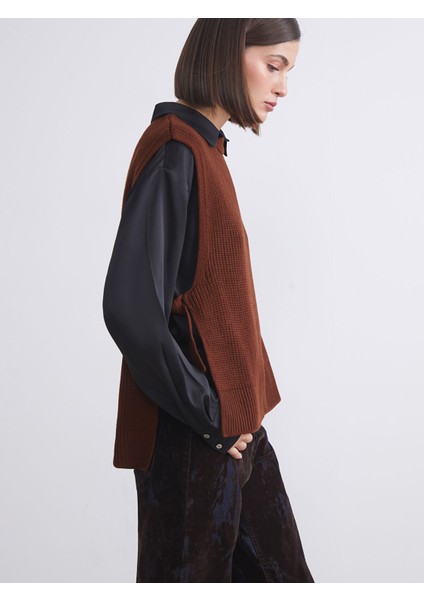 Yeni Sezon Bisiklet Yaka Kadın Triko Süveter