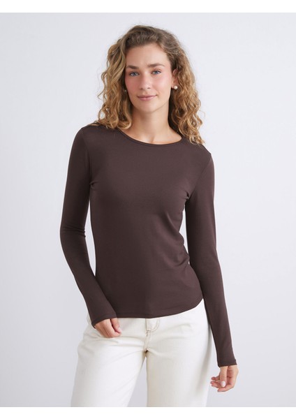 Yeni Sezon Büyük Beden Bisiklet Yaka Kadın Body