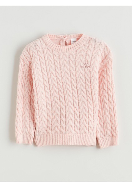 Yeni Sezon Bisiklet Yaka Uzun Kollu Kız Çocuk Kazak