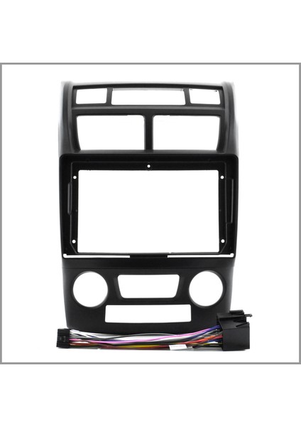 Kıa Sportage 2007-2010 Dijital / Manuel Mat Black 9" Çerçevesi - Soket