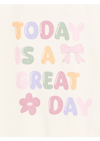 Yeni Sezon Bisiklet Yaka Baskılı Kız Bebek Sweatshirt fiyatları