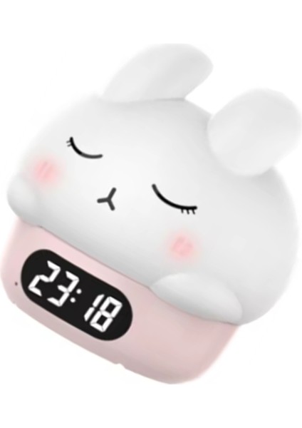 Sevimli Gece Işığı Saati: Uyumak Için Sana Eşlik Edin Tavşanlar Pat Gece Işık Çalar Yatak Odası Yatak (Yurt Dışından) modelleri