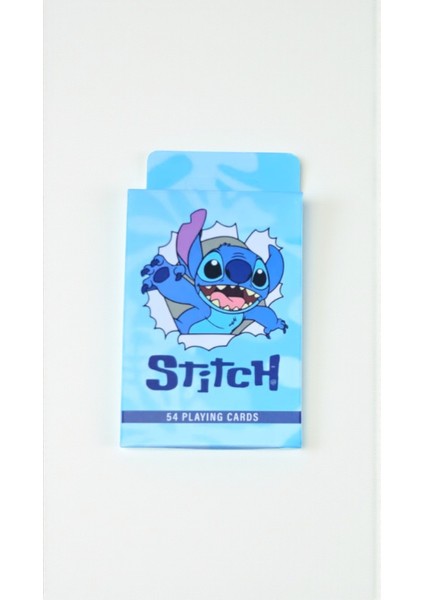 Stitch Temalı Iskambil Kartı Seti 54 Parça – Çizgi Film Tasarımlı Hediyelik Koleksiyonluk Oyun Kartları