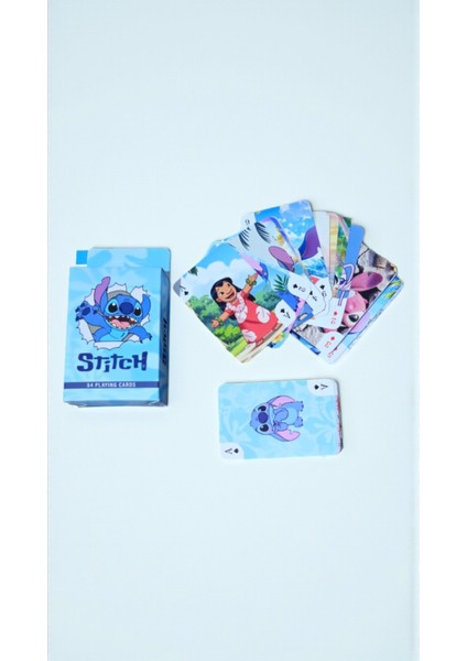 Stitch Temalı Iskambil Kartı Seti 54 Parça – Çizgi Film Tasarımlı Hediyelik Koleksiyonluk Oyun Kartları modelleri