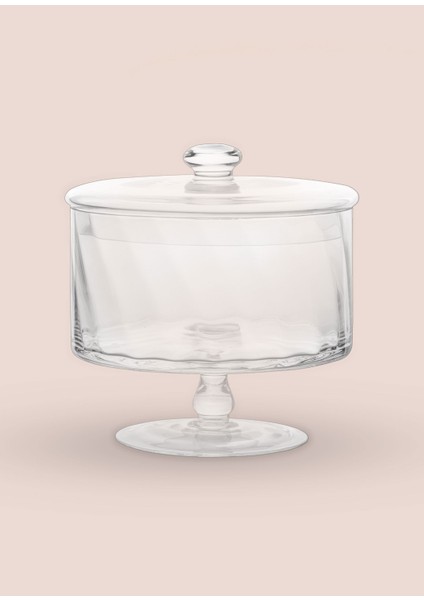 Ayaklı Cam Saklama Kabı 20 cm indirimleri