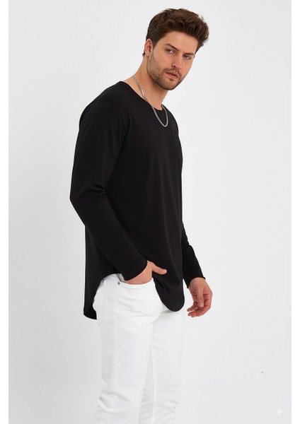 Geniş Yaka Etek Kısmı Oval Kesim Tişört fiyatları