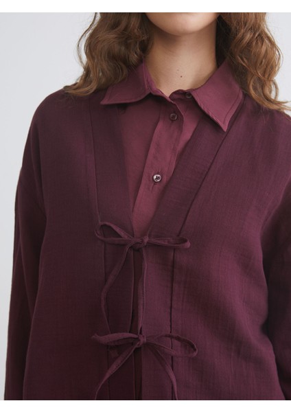 Yeni Sezon V Yaka Oversize Müslin Kadın Kimono modelleri