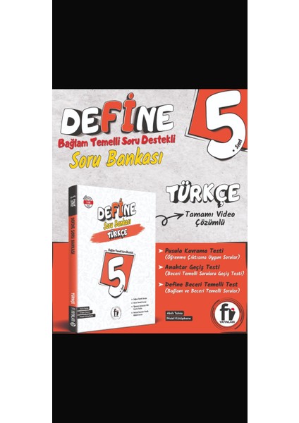 5.sınıf Define Türkçe Soru Bankası