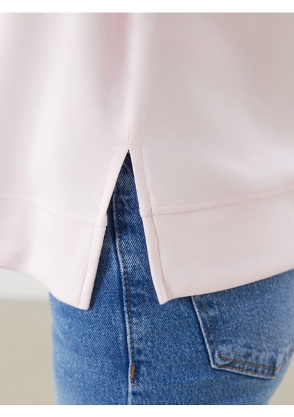 Yeni Sezon Bisiklet Yaka Oversize Kadın Tişört modelleri