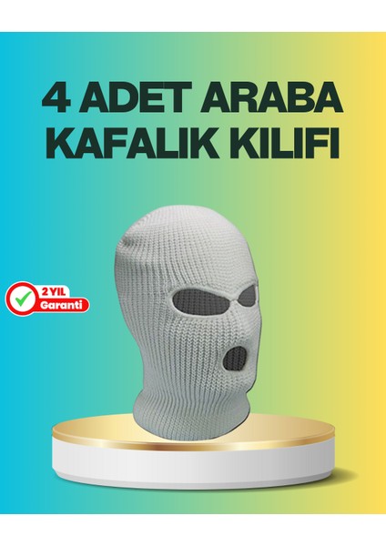 Araç Koltuk Başlığı Kılıfı 4’lü Set Komik ve Fonksiyonel