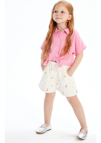 Yeni Sezon Kısa Kollu Basic Kız Çocuk Gömlek fiyatları
