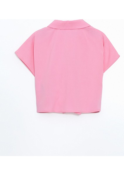 Yeni Sezon Kısa Kollu Basic Kız Çocuk Gömlek indirimleri