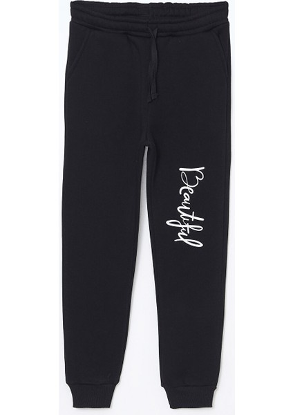 Yeni Sezon Beli Lastikli Kız Çocuk Jogger Eşofman Altı