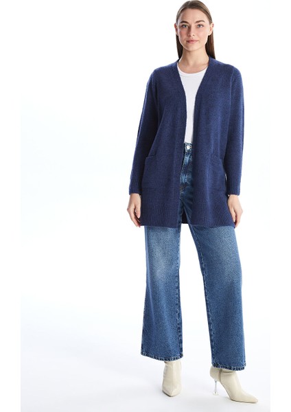 Yeni Sezon Şal Yaka Düz Uzun Kollu Kadın Triko Hırka modelleri