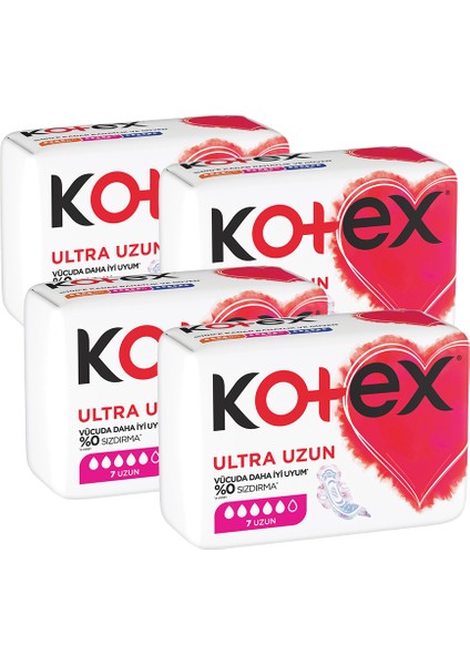 Ultra Hijyenik Ped Uzun 7'li (4 Paket) fiyatları
