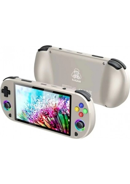 M22 Pro Retro Oyun Konsolu 5.0 ’’ıps Ekran Dahili 20000+ Oyun Emülatörleri Rgb LED Joystick