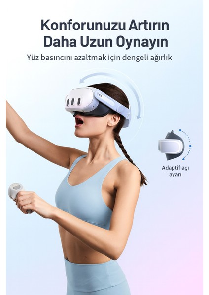 Vr Quest 3 / 3s Elite Kafa Bandı – Ayarlanabilir, Hafif ve Konforlu Yedek Headset Band modelleri