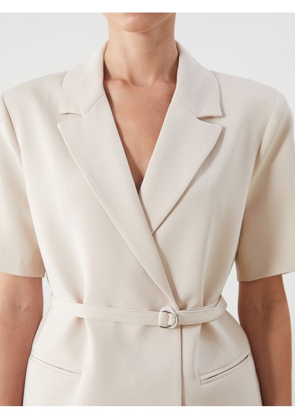 Yeni Sezon Beli Kemerli Kadın Blazer Ceket modelleri
