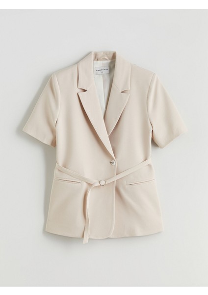 Yeni Sezon Beli Kemerli Kadın Blazer Ceket indirimleri