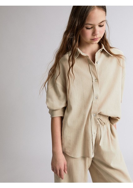 Yeni Sezon Uzun Kollu Kız Çocuk Gömlek modelleri