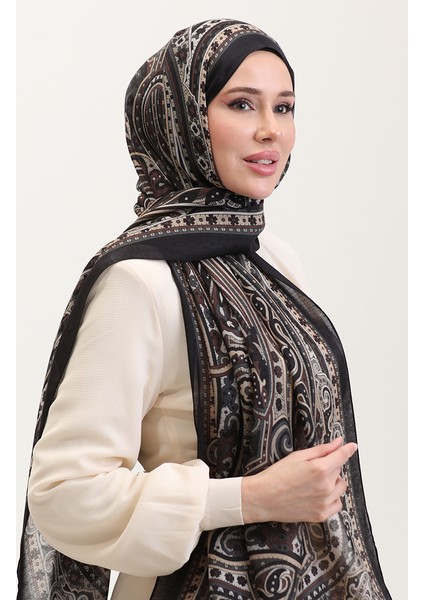 Etnik Kehribar Şal 70278-07 Toprak fiyatları