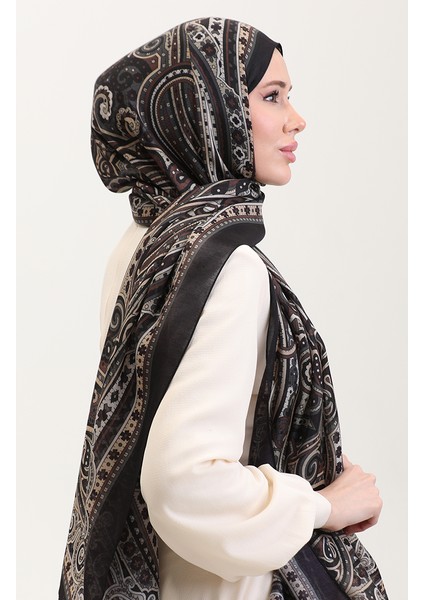 Etnik Kehribar Şal 70278-07 Toprak modelleri