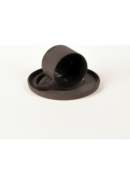 Pebble Siyah Türk Kahvesi Fincanı ve Tabağı – 70 ml Stoneware – 1 Adet fiyatları