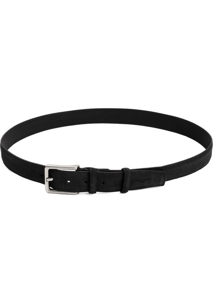 Siyah Suet Deri Erkek Kemeri (En 3,5 cm) PC1009S5S modelleri