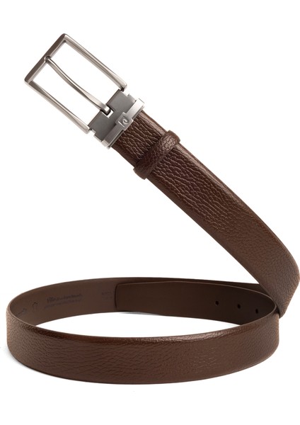 Kahve Deri Erkek Kemeri (En 3,5 cm) PC100FKF6 fiyatları